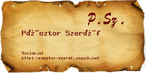 Pásztor Szeráf névjegykártya
